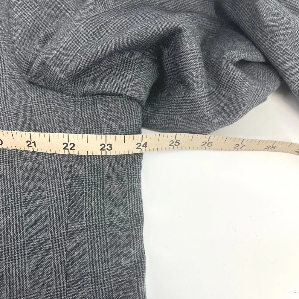 JOS‎ A BANK 1905 Mens 46XL 40W Slim Fit Plaid Wool Blazer Jacket Gray